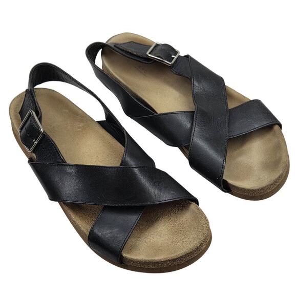 A.P.C. Black Leather Tiago Sandals Men’s EU 43 US 10 main image 5